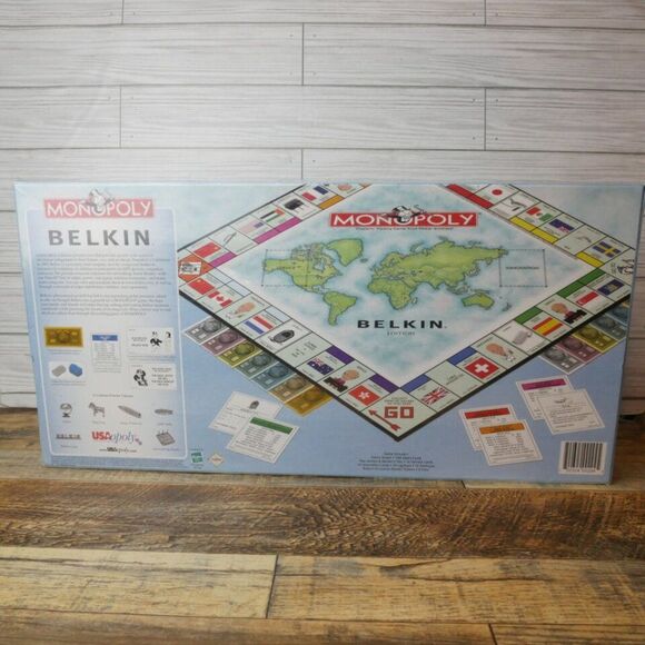 Monopoly Belkin Edition USAopoly with 6 Custom Pewter Token 2006 - Picture 5 of 8
